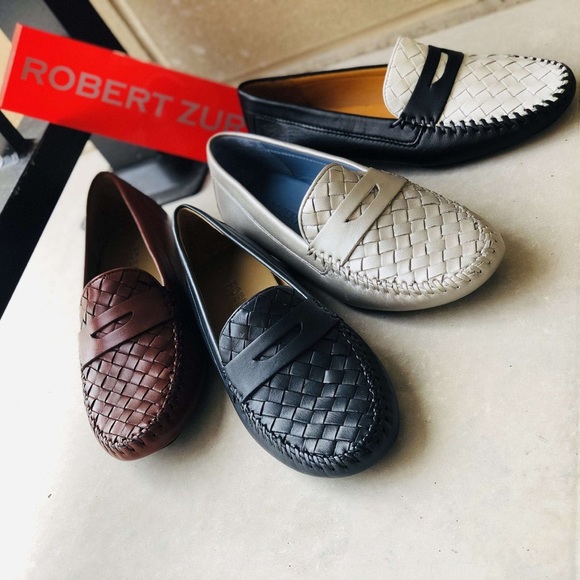 NWT Robert Zur Petra Loafer Vermillon Leather Shoe Slip On Y2K Moccasin Red 8.5 - Picture 10 of 10